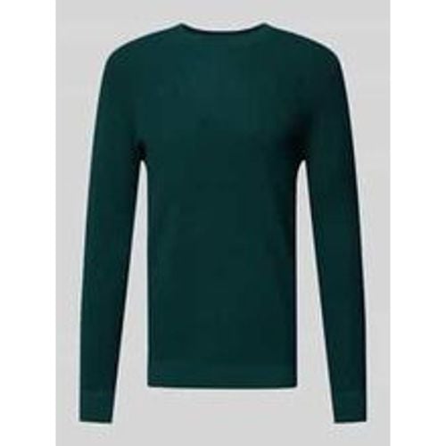 Regular Fit Strickpullover mit geripptem Rundhalsausschnitt - Tom Tailor - Modalova