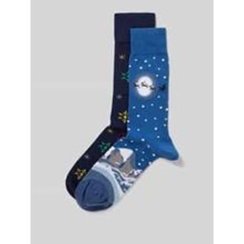 Socken mit Motiv-Stitching im 2er-Pack - christian berg - Modalova