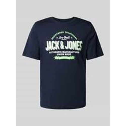 T-Shirt mit Label-Print Modell 'ELOGO' - jack & jones - Modalova