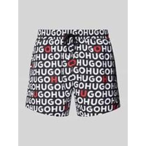 Regular Fit Badehose mit Label-Print Modell 'TORTUGA' - HUGO - Modalova