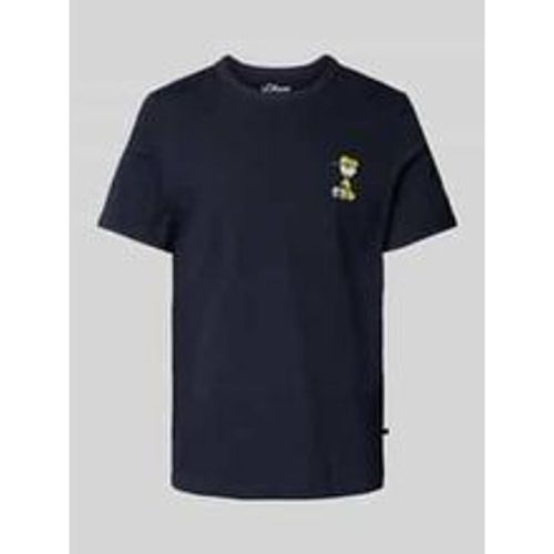 T-Shirt mit geripptem Rundhalsausschnitt Modell 'Peanuts' - s.Oliver RED LABEL - Modalova