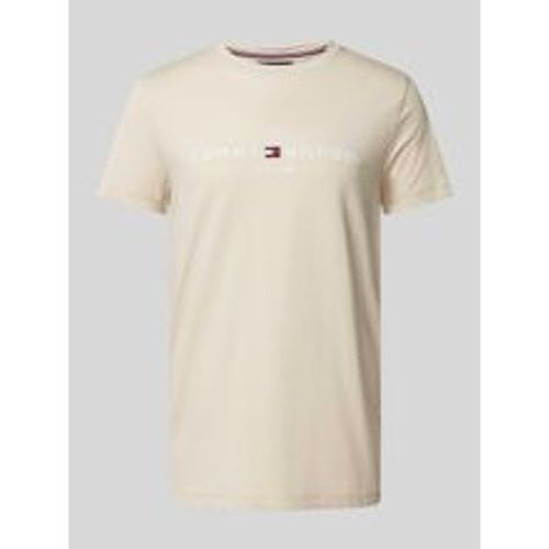 T-Shirt mit Label-Print - Tommy Hilfiger - Modalova