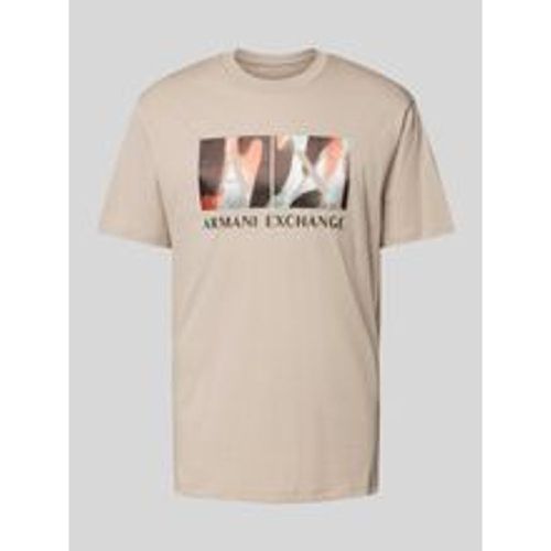 T-Shirt mit Label-Print - Armani Exchange - Modalova