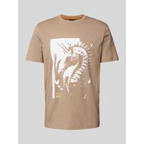 T-Shirt mit Motiv-Print - Boss Orange - Modalova