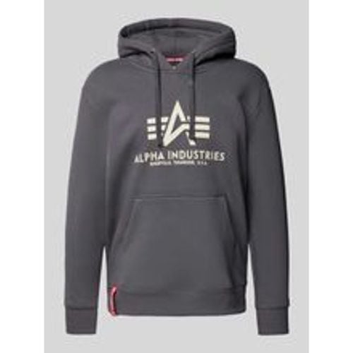 Hoodie mit Label-Print - alpha industries - Modalova