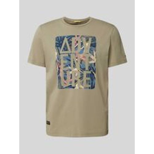 T-Shirt mit Statement-Motiv-Print - camel active - Modalova