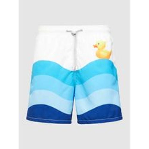 Badehose mit Allover-Muster Modell 'GUSTAVIA' - Mc2 Saint Barth - Modalova