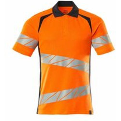 Polo-Shirt, moderne Passform Polo-shirt Gr. 5XLONE, hi-vis orange/schwarzblau - Mascot - Modalova