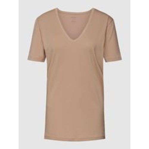 Slim Fit T-Shirt mit V-Ausschnitt - mey - Modalova