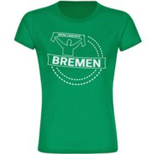 Multifanshop Damen T-Shirt - Bremen - Meine Fankurve - Druck weiß - Frauen - Fashion24 DE - Modalova