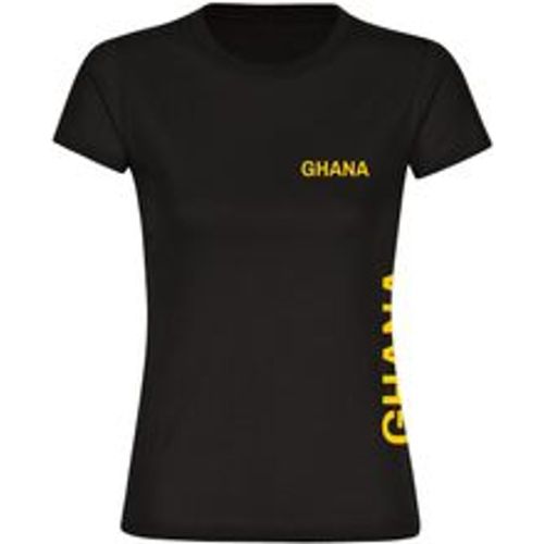 Multifanshop Damen T-Shirt - Ghana - Brust & Seite - Druck gelb - Frauen - Fashion24 DE - Modalova
