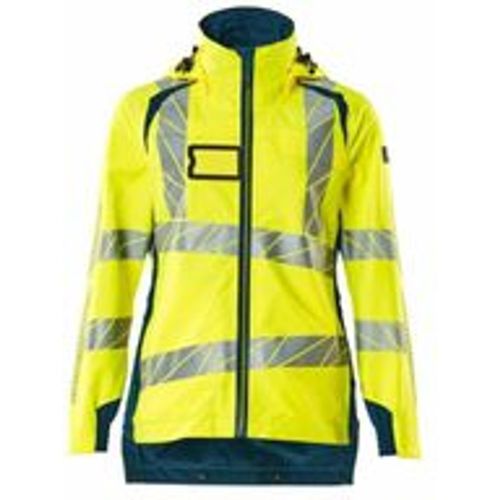 Hard Shell Jacke, Damen, leichtem Futter Jacke Gr. 2XL, hi-vis gelb/dunkelpetroleum - Mascot - Modalova