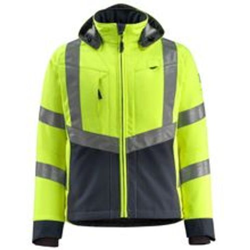 Safe Supr Softsh-Jacke Blackpool Gr. m hi-vis glb/schwarzbl 15502-246 - Mascot - Modalova