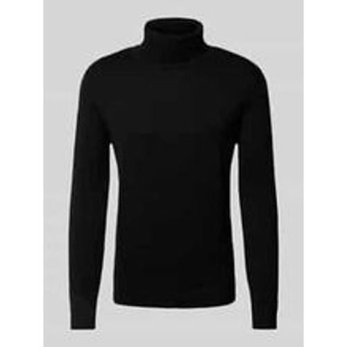 Regular Fit Rollkragenpullover aus reiner Baumwolle mit Logo-Stitching - Tom Tailor - Modalova