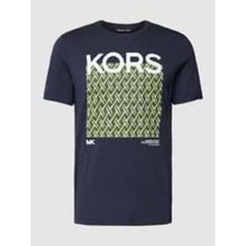 T-Shirt mit Motiv- und Label-Print Modell 'LATTICE KORS' - Michael Kors - Modalova