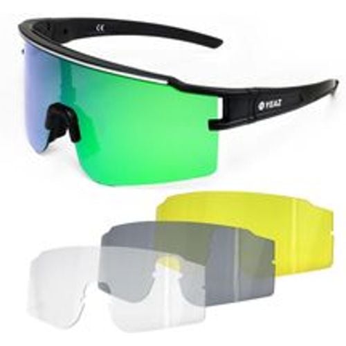 Sport-Sonnenbrille Weiß/Blau SUNTHRILL Set - YEAZ - Modalova