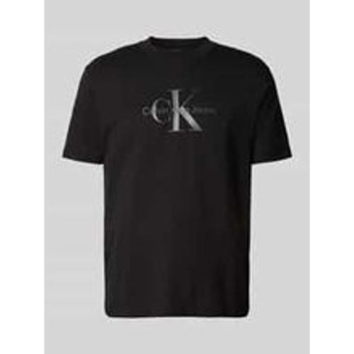 T-Shirt mit Label-Print - Calvin Klein - Modalova