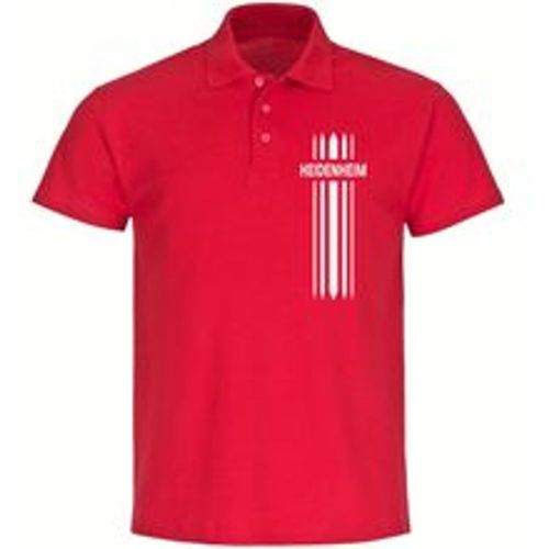 Multifanshop Poloshirt - Heidenheim - Streifen - Druck weiß - Polo - Fashion24 DE - Modalova