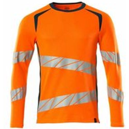 T-Shirt, langarm 19081-771-1444 Gr. m hi-vis orange/dunkelpetroleum - Mascot - Modalova