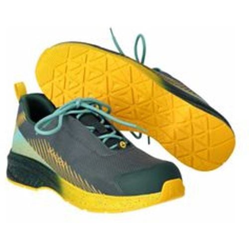 Safety Halbschuh footwear customized F1600-909 Gr. 1039 forest green/sunflower yellow - Mascot - Modalova