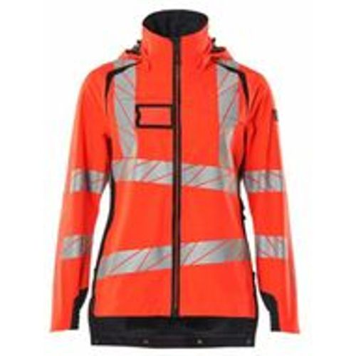 Hard Shell Jacke, Damen, leichtem Futter Jacke Gr. 2XL, Hi-vis rot/schwarzblau - Mascot - Modalova