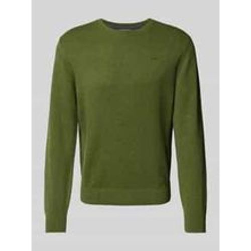 Regular Fit Strickpullover aus reiner Baumwolle mit Label-Stitching - s.Oliver RED LABEL - Modalova