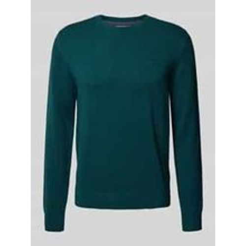 Regular Fit Strickpullover aus reiner Baumwolle mit Label-Stitching - s.Oliver RED LABEL - Modalova