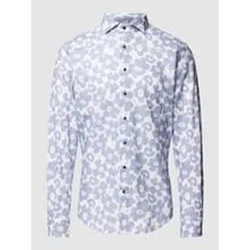 Slim Fit Business-Hemd mit floralem Allover-Print - Profuomo - Modalova