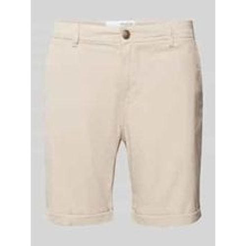 Slim Fit Bermudas in unifarbenem Design Modell 'LUTON' - Selected Homme - Modalova