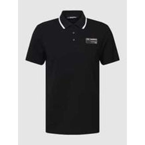 Poloshirt mit Label-Patch - Karl Lagerfeld Beachwear - Modalova