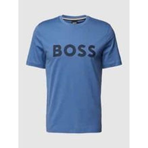 T-Shirt mit Label-Print Modell 'Tiburt' - Boss - Modalova