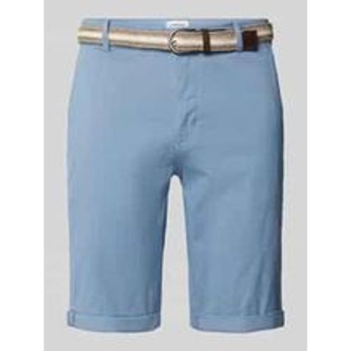 Slim Fit Bermudas mit Gürtel - lindbergh - Modalova