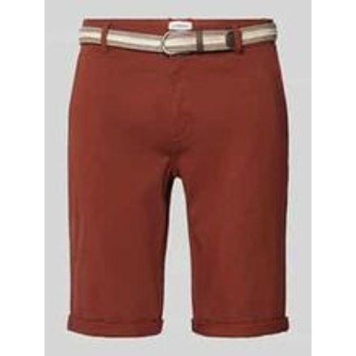 Slim Fit Bermudas mit Gürtel - lindbergh - Modalova