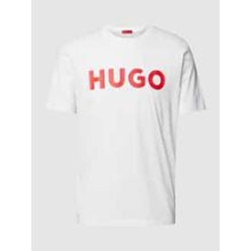 T-Shirt mit Label-Schriftzug Modell 'DULIVIO' - HUGO - Modalova