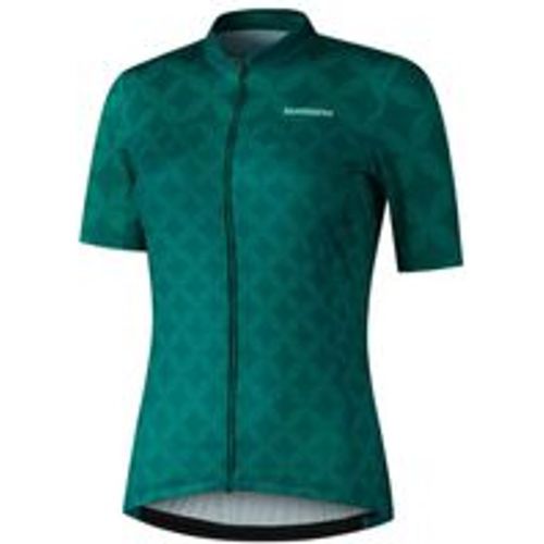 W's MIZUKI Short Sleeve Jersey, Green - Shimano - Modalova