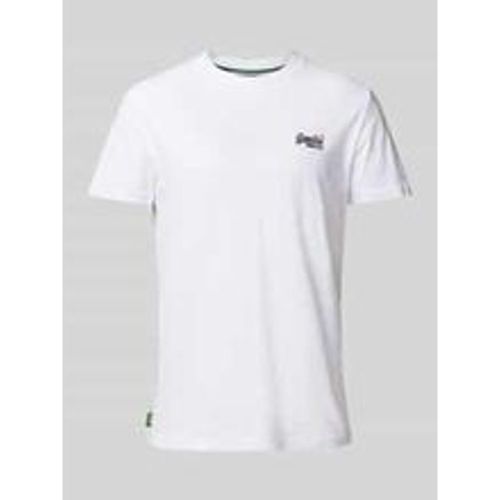 T-Shirt mit Label-Stitching - Superdry - Modalova