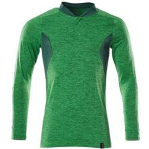 Accelerate Polo-Shirt, feuchtigkeitstransportierendes coolmax® pro, langarm, moderne Passform Gr. 2XL grasgrün/grün - Mascot - Modalova