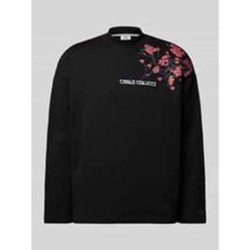 Sweatshirt mit Label-Stitching - carlo colucci - Modalova