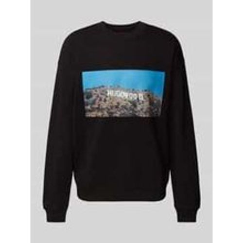 Sweatshirt mit Motiv-Print Modell 'Dartok' - HUGO - Modalova