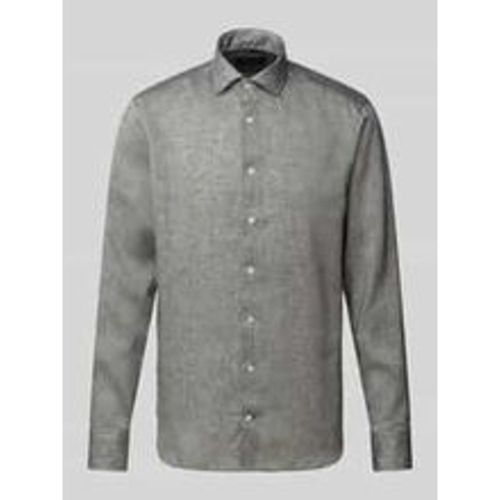 Slim Fit Leinenhemd mit Kentkragen Modell 'Sykia' - Fashion24 DE - Modalova