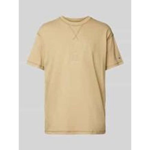 Regular Fit T-Shirt aus reiner Baumwolle mit Label Stitching - Tommy Jeans - Modalova