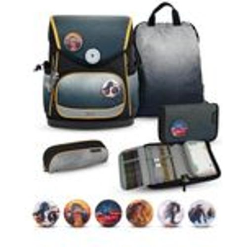 Rucksack Compact Plus Premium Schulranzen Set 5-t. Black Grey Tasche - Belmil - Modalova