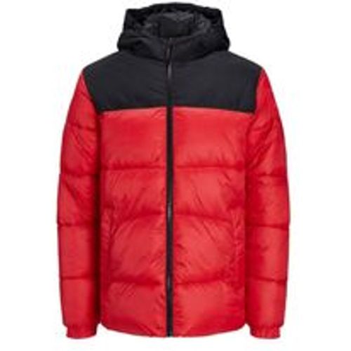 Jacke Gefütterte Pufferjacke mit Kapuze und seitlichen Eingrifftaschen - jack & jones - Modalova