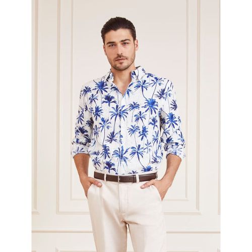 Camicia Misto Lino Marciano - Guess - Modalova