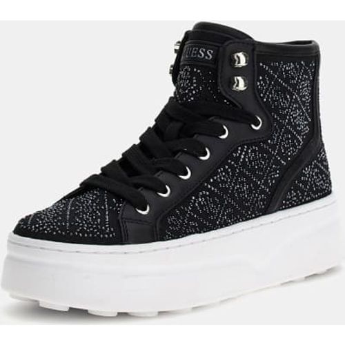 Sneaker Alta Queenly 4G Logo Strass - Guess - Modalova