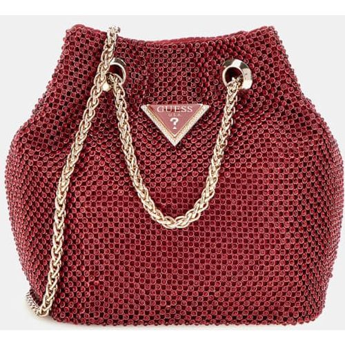 Mini Borsa A Secchiello Zalina Strass - Guess - Modalova