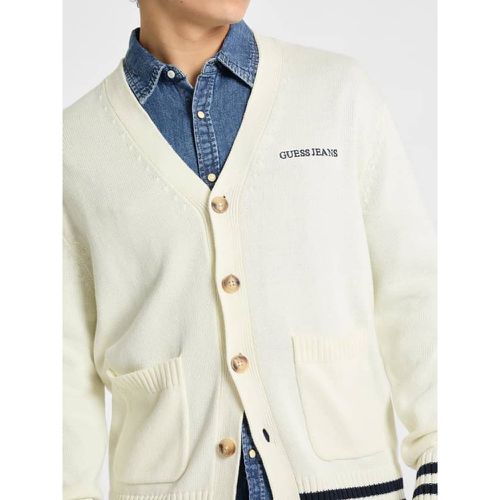 Cardigan Varsity Logo Ricamato - Guess - Modalova