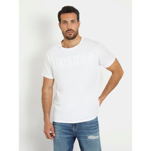 T-Shirt Logo A Rilievo - Guess - Modalova