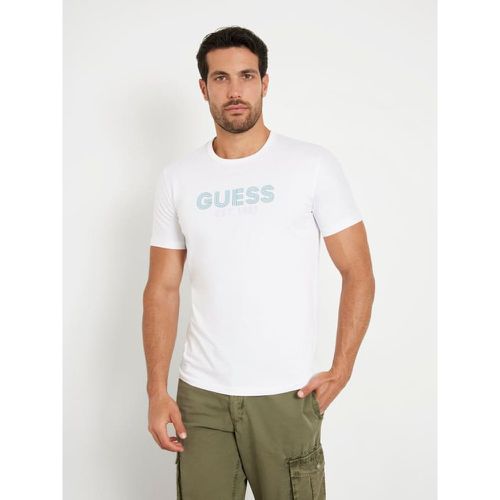 T-Shirt Stretch Logo Frontale - Guess - Modalova