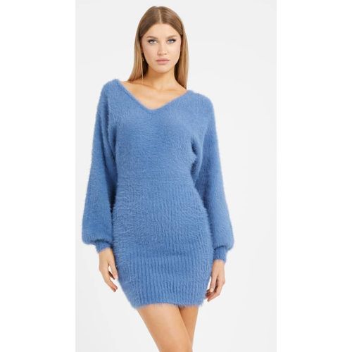 Abito Midi In Maglia Fuzzy - Guess - Modalova